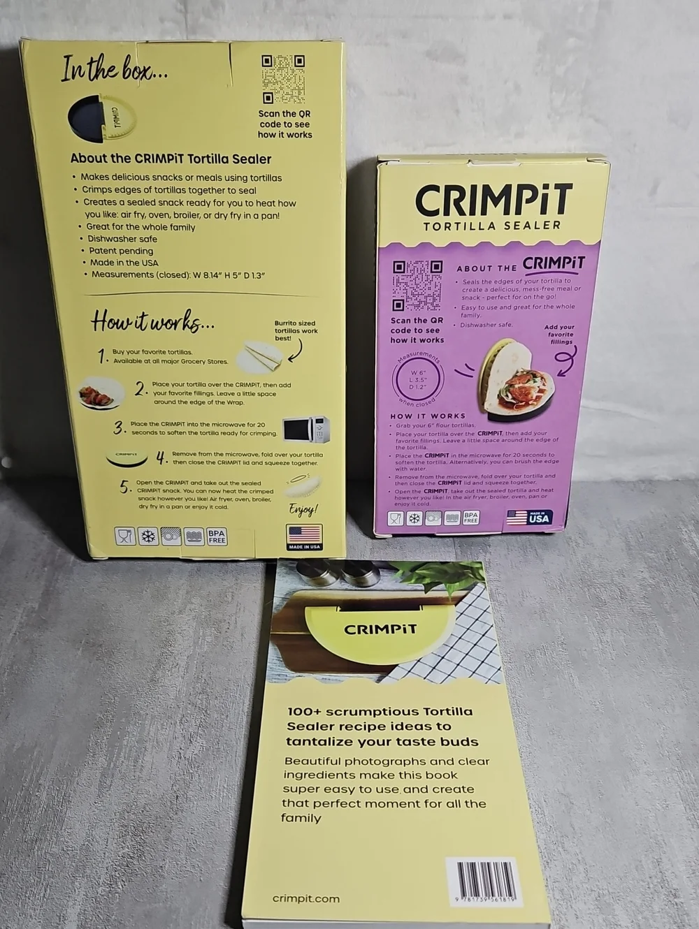Crimpit Tortilla Makung Kit With Recipes